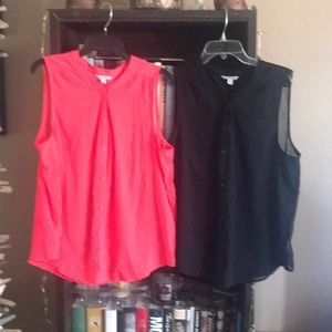 American eagle sheer button up blouse